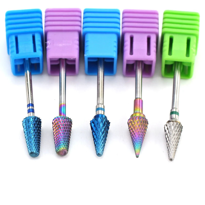 Carbide Nail Drill Bit Tungsten Eletric Milling Cutter for Manicure Cuticle Clean Files Pedicure Equipment Accessories Tools