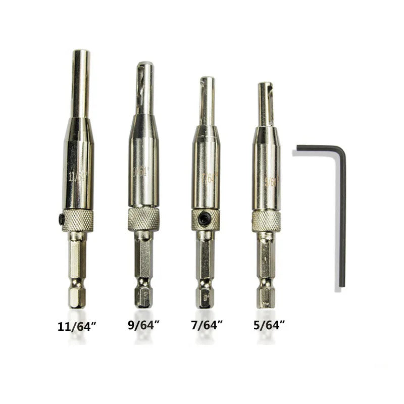 Core Drill Bit Set Hole Puncher Hinge Tapper for Doors Self Centering Woodworking Power Tools furadeira