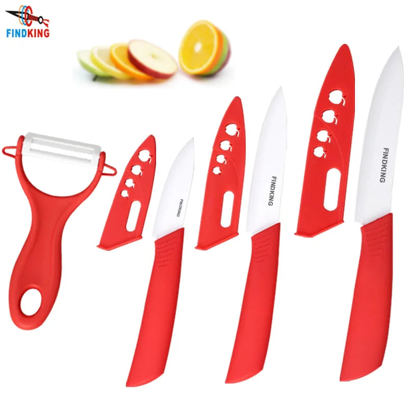 Beauty kNIFE Gifts Zirconia Ceramic kitchen set  3" 4" 5" inch+peeler+Covers