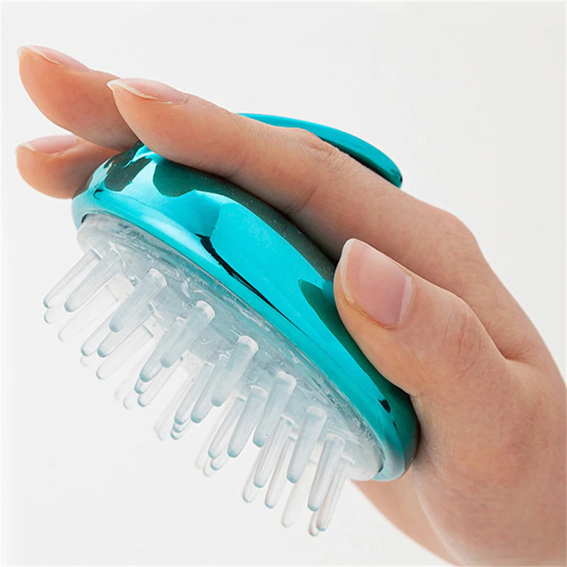 Silicone Hair Washing Comb Head Scalp Massage Shampoo Comb Hair Care Wash Clean Shower Brush Bath Spa Anti-Dandruff Bathrom Comb