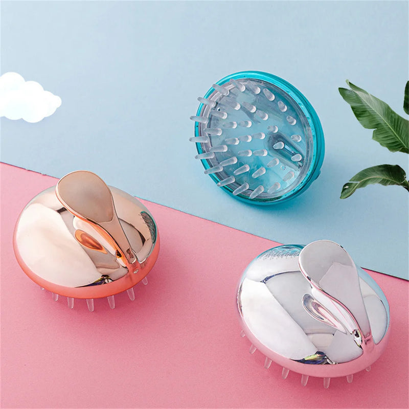 Silicone Hair Washing Comb Head Scalp Massage Shampoo Comb Hair Care Wash Clean Shower Brush Bath Spa Anti-Dandruff Bathrom Comb