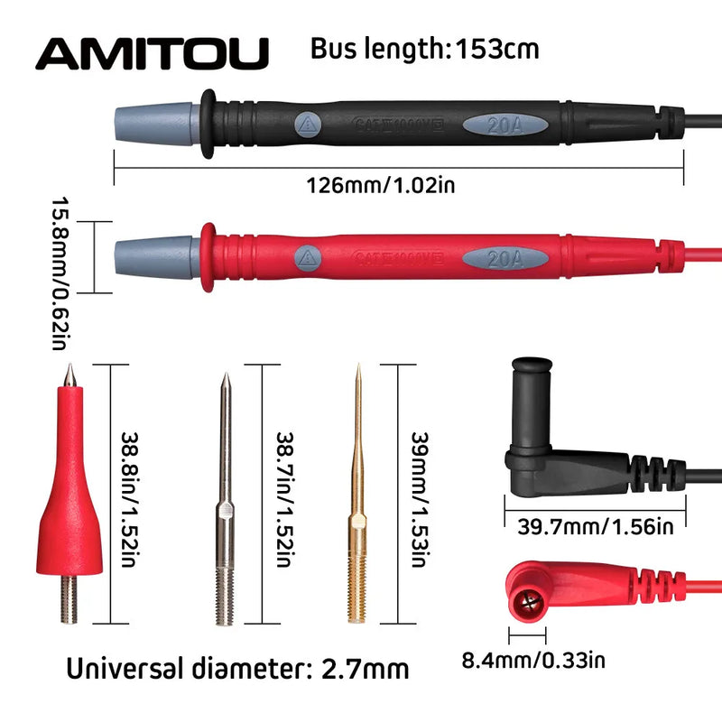 Multi-Functional Combination line Test Leads Probe Wire Pen Cable Digital Multimeter Wire Tester for Eletric Tool