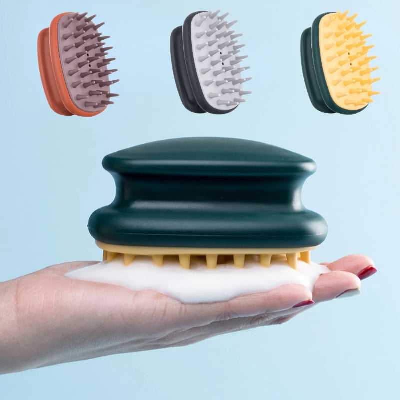 Silicone Hair Washing Comb Head Scalp Massage Comb Air Cushion Dry And Wet Shampoo Comb Men Women Bathrom Bath Spa Shower Brush