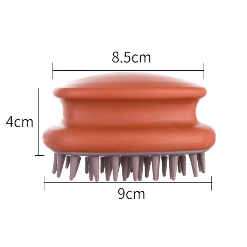 Silicone Hair Washing Comb Head Scalp Massage Comb Air Cushion Dry And Wet Shampoo Comb Men Women Bathrom Bath Spa Shower Brush