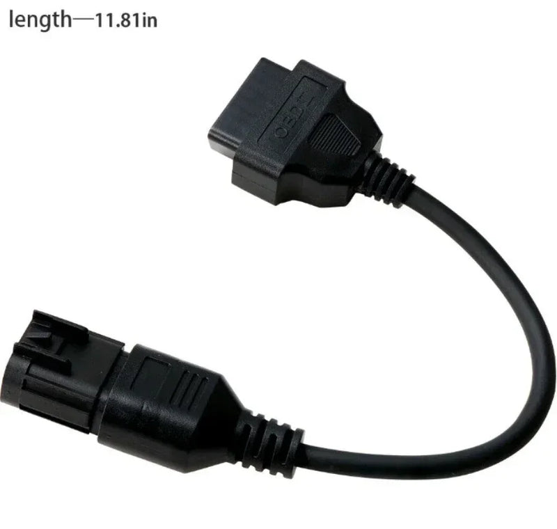 NEW OBD ATV Motorcycle Connection Cable OBD2 To 8 Pin Diagnostic Adapter+MS309 OBD2 Scanner Multi-languages Diagnostic Tool